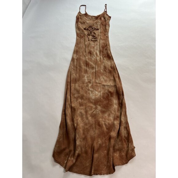 Jeu Illimite Tie Dye Maxi Dress in Rust - Picture 4 of 7